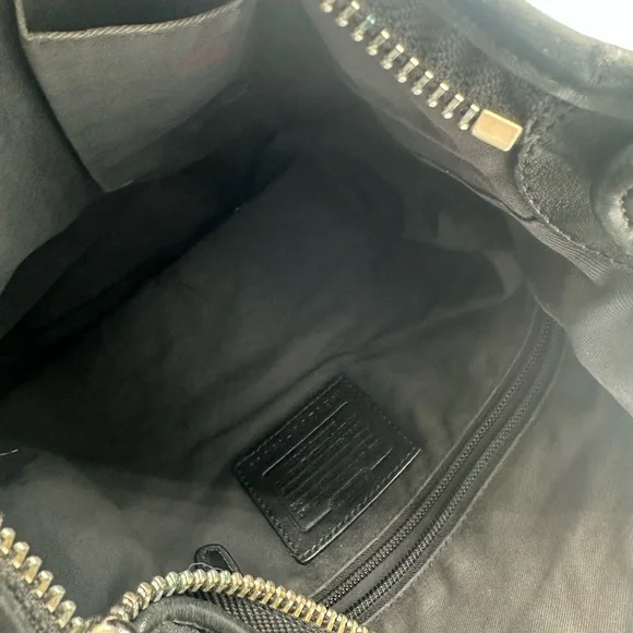 COACH Legacy Tassel Duffle Soft Leather Black Shoulder/Crossbody Bag 19889 - Picture 12 of 14